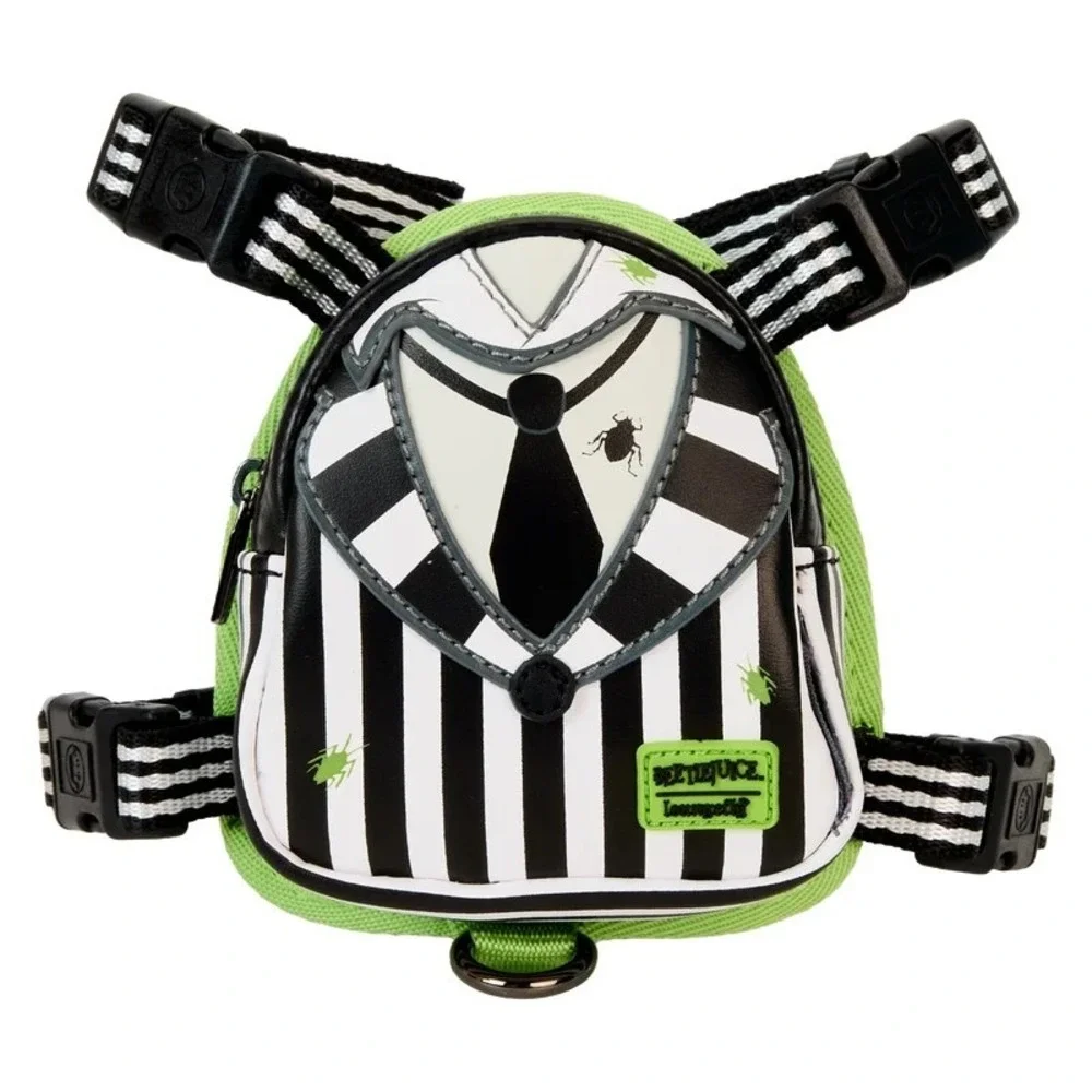 Loungefly‎ Beetlejuice Cosplay Mini Backpack Size Medium Dog Harness